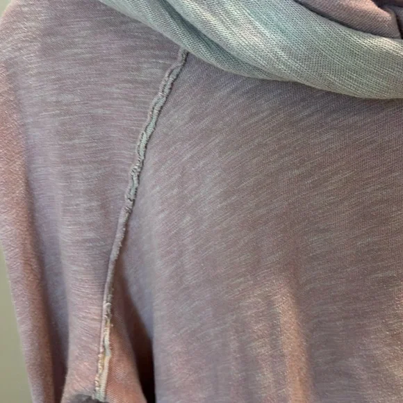 Free People Beach Pink Cowl Neck Sweater with Relaxed Fit - Picture 8 of 8